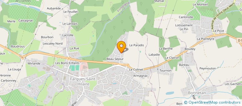 localisation de l'entreprise MADAME NAJATE EL MOUSTINI  FARGUES-SAINT-HILAIRE