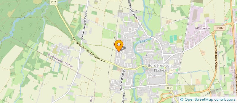 localisation de l'entreprise MADAME NAJATE IAKINI  BORDERES-SUR-L'ECHEZ