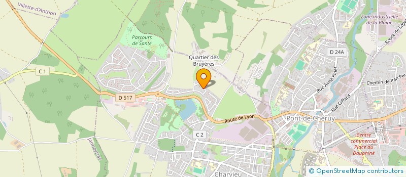 localisation de l'entreprise MADAME NAJATE LOUNES  CHARVIEU-CHAVAGNEUX