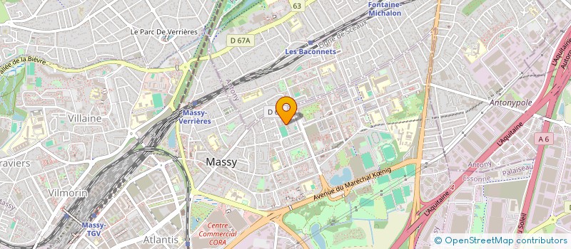 localisation de l'entreprise MADAME NAJET MAADI  MASSY