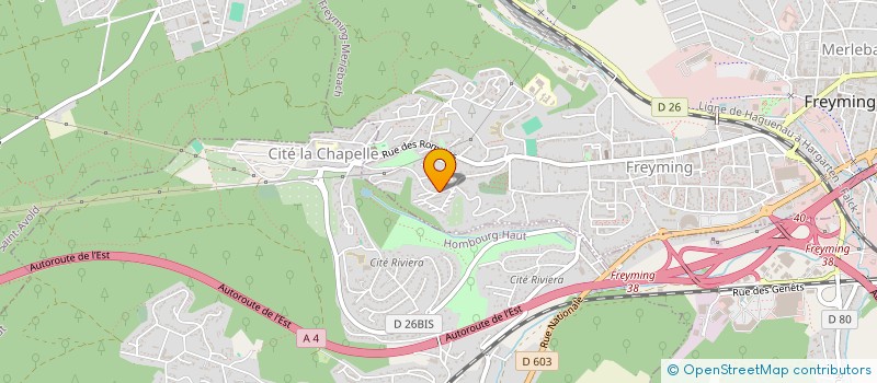 localisation de l'entreprise MADAME NAJIA BOUAZZA  HOMBOURG-HAUT