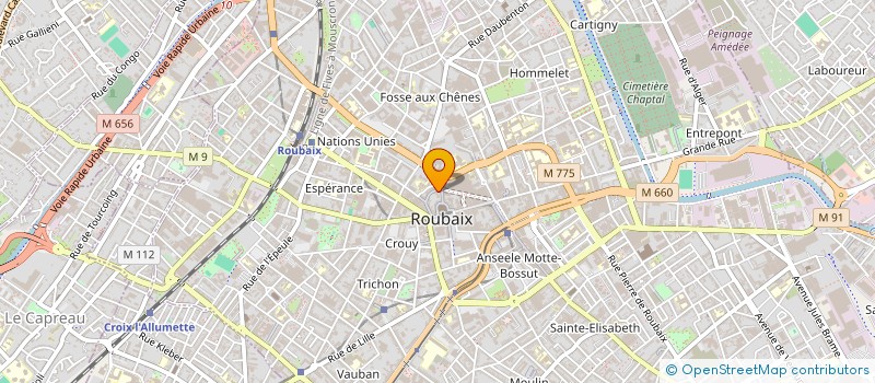 localisation de l'entreprise MADAME NAJIA SADDIKI à ROUBAIX