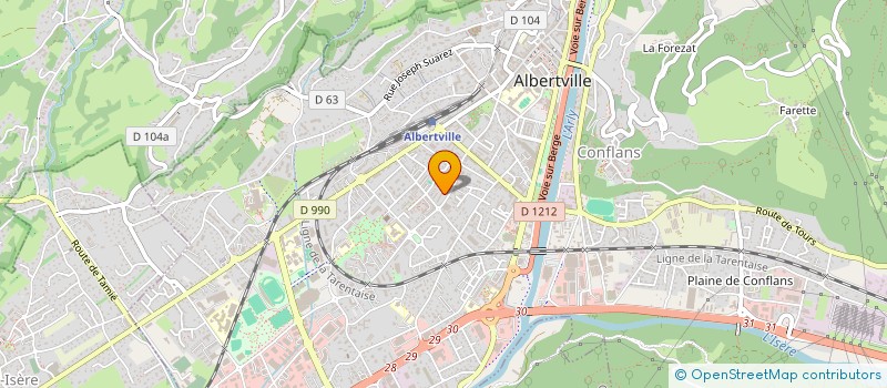 localisation de l'entreprise MADAME NAJLA MAGHRAOUI  ALBERTVILLE