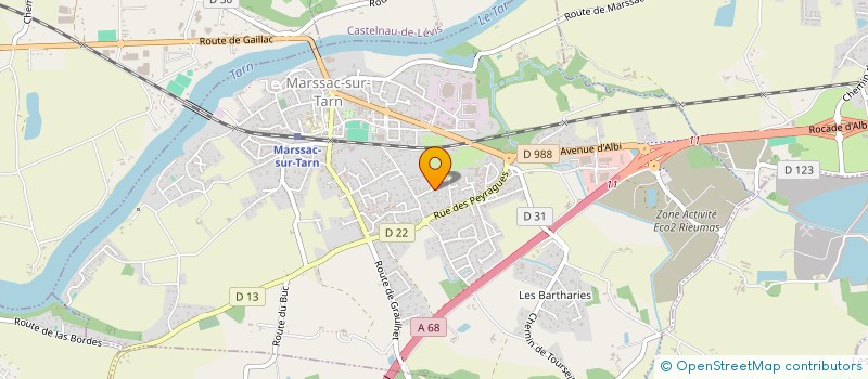 localisation de l'entreprise MADAME NAJLAA AMRANI  MARSSAC-SUR-TARN