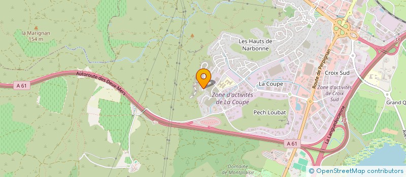 localisation de l'entreprise MADAME NAJLAE HAMADA  NARBONNE