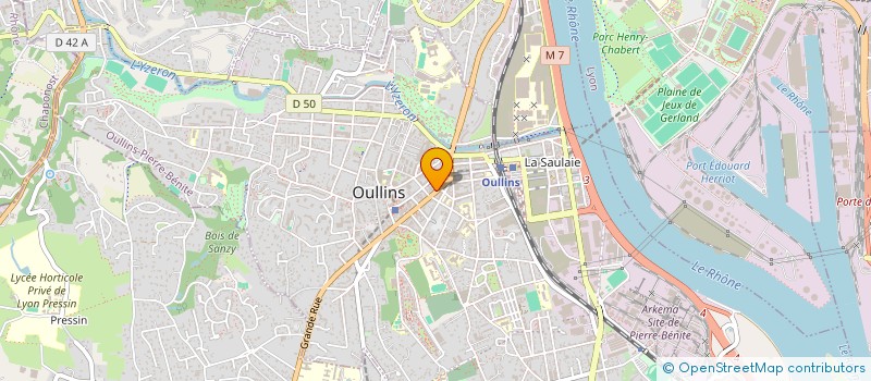 localisation de l'entreprise MADAME NAJMA SACHAK  OULLINS-PIERRE-BENITE