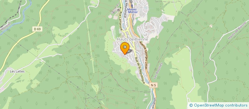 localisation de l'entreprise MADAME NAJOUA CHAMANE  HAUTS DE BIENNE