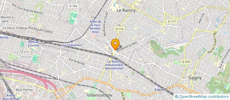 localisation de l'entreprise MADAME NAJOUA GHANDRI à LE RAINCY