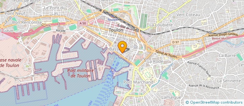 localisation de l'entreprise MADAME NAJOUA GHARBI  TOULON