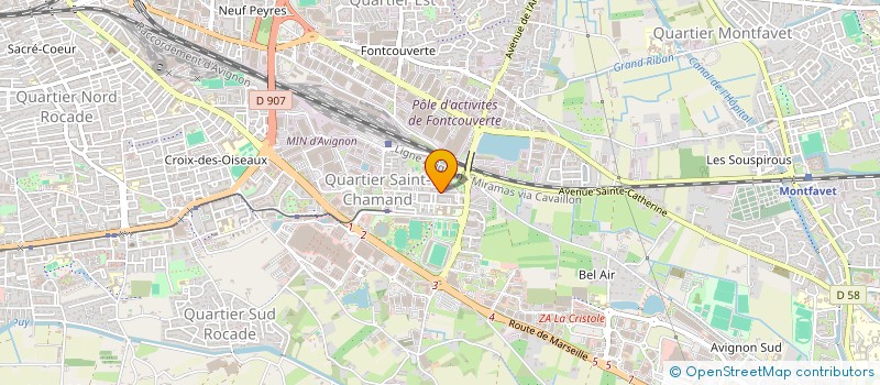 localisation de l'entreprise MADAME NAJOUA HRICHE  AVIGNON