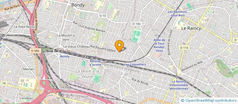 localisation de l'entreprise MADAME NAJOUA YASSINI  BONDY