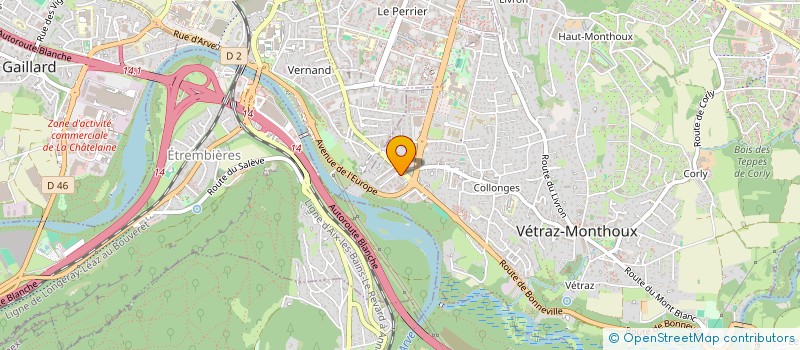 localisation de l'entreprise MADAME NAJWA BENHACINE  VETRAZ-MONTHOUX