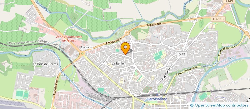 localisation de l'entreprise MADAME NAJWA KADRI à CARCASSONNE