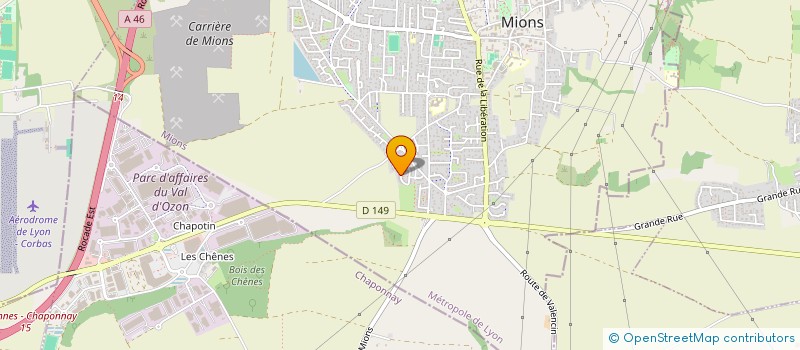 localisation de l'entreprise MADAME NALIA MONCHALIN  MIONS