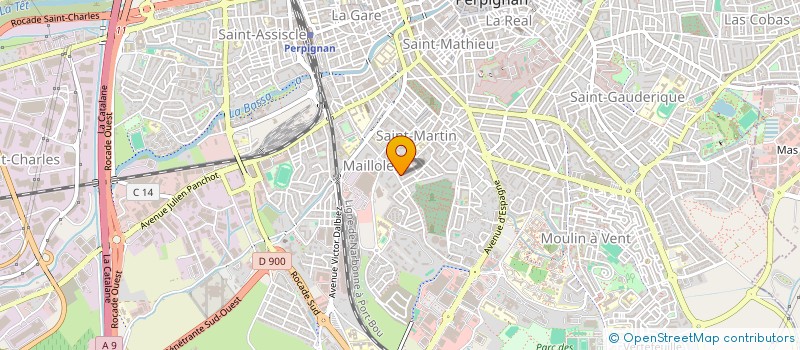 localisation de l'entreprise MADAME NALY SILISOMPHOU  PERPIGNAN