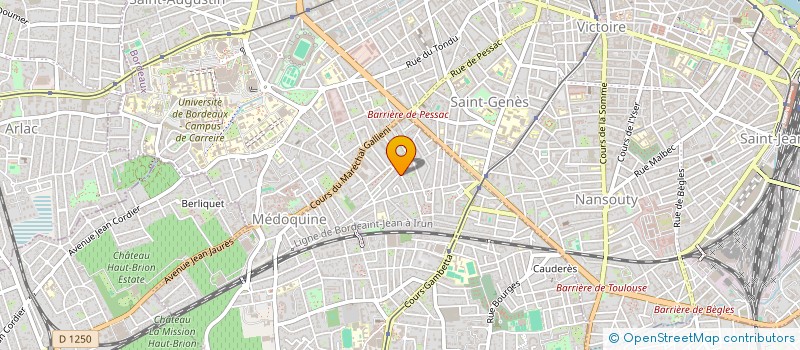 localisation de l'entreprise MADAME NAMSA LEUBA à TALENCE