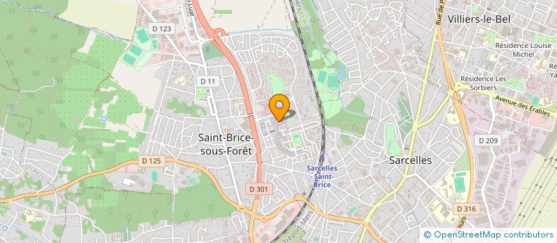 localisation de l'entreprise MADAME NANCIE PIERRE  SAINT-BRICE-SOUS-FORET