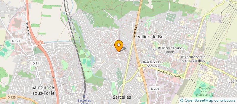 localisation de l'entreprise MADAME NANCY ASSUED  SARCELLES