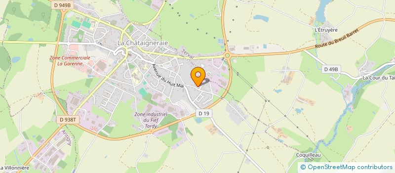 localisation de l'entreprise MADAME NANCY AUDIBERT  LA CHATAIGNERAIE