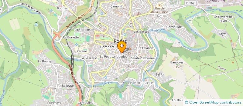 localisation de l'entreprise MADAME NANCY AZEMAR à RODEZ