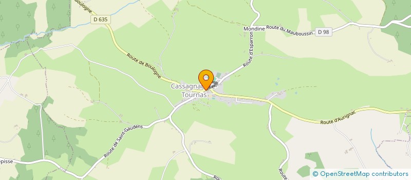 localisation de l'entreprise MADAME NANCY BARRAULT  AURIGNAC