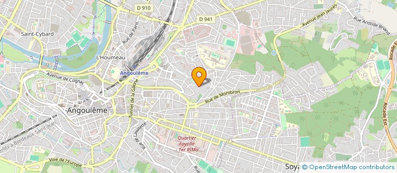 localisation de l'entreprise MADAME NANCY BEAUMANN à ANGOULEME