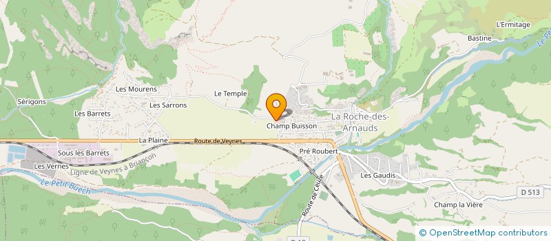 localisation de l'entreprise MADAME NANCY BERMOND à LA ROCHE DES ARNAUDS