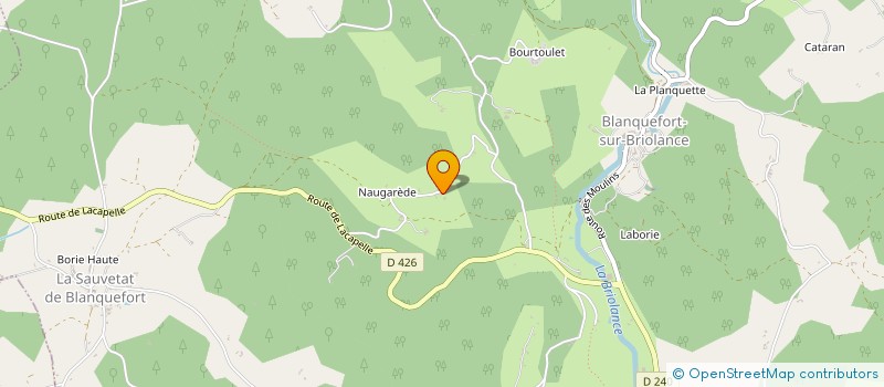 localisation de l'entreprise MADAME NANCY BOUSCAILLOU  BLANQUEFORT-SUR-BRIOLANCE