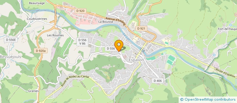 localisation de l'entreprise MADAME NANCY BOUSQUET  ESPALION