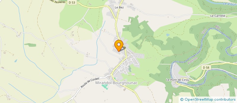 localisation de l'entreprise MADAME NANCY GIRAUDEAU  MIRANDOL-BOURGNOUNAC