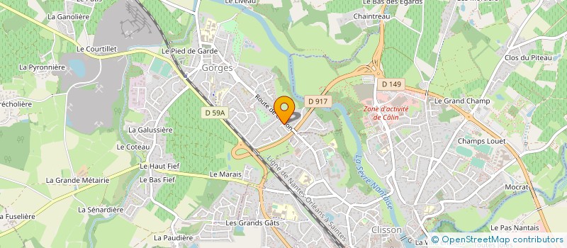 localisation de l'entreprise MADAME NANCY GOMBERT  GORGES