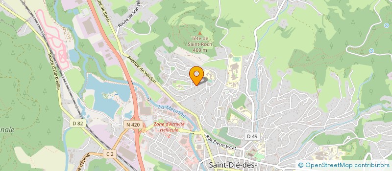 localisation de l'entreprise MADAME NANCY GOMES à SAINT-DIE-DES-VOSGES