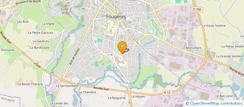 localisation de l'entreprise MADAME NANCY GUILLAUME  FOUGERES