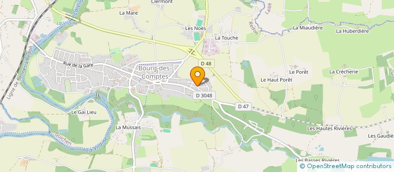 localisation de l'entreprise MADAME NANCY HERVY  BOURG-DES-COMPTES