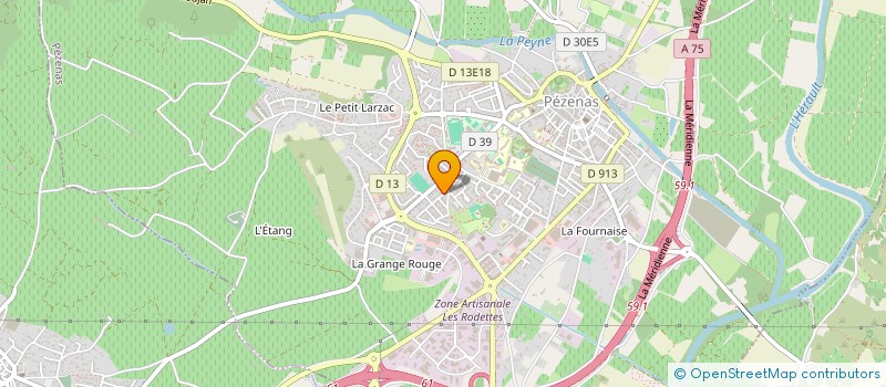 localisation de l'entreprise MADAME NANCY LABORIE  PEZENAS