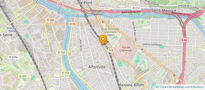 localisation de l'entreprise MADAME NANCY LOBET  ALFORTVILLE