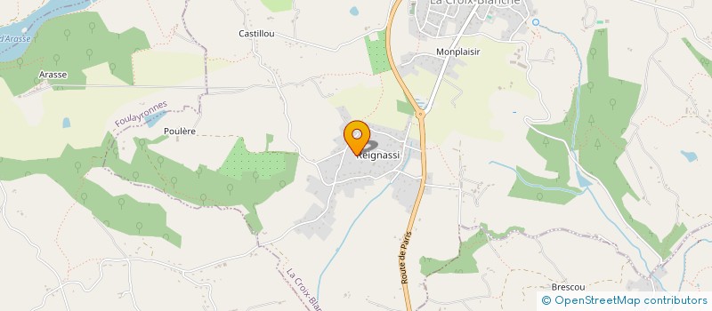 localisation de l'entreprise MADAME NANCY MARTINS  LA CROIX-BLANCHE