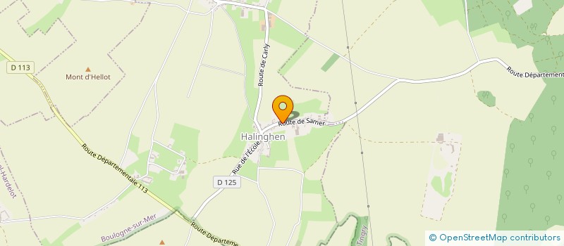 localisation de l'entreprise MADAME NANCY MERCIER  HALINGHEN