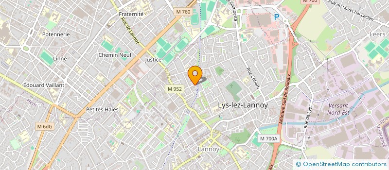 localisation de l'entreprise MADAME NANCY PECQUEUR  LYS-LEZ-LANNOY