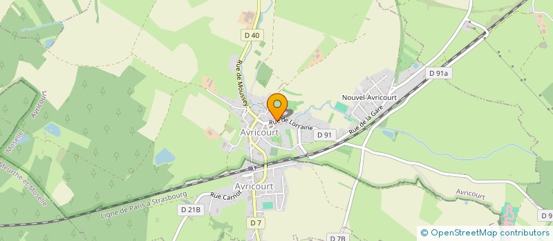 localisation de l'entreprise MADAME NANCY PEREIRA  AVRICOURT