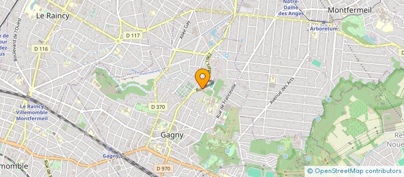 localisation de l'entreprise MADAME NANCY RABUFFETTI  GAGNY