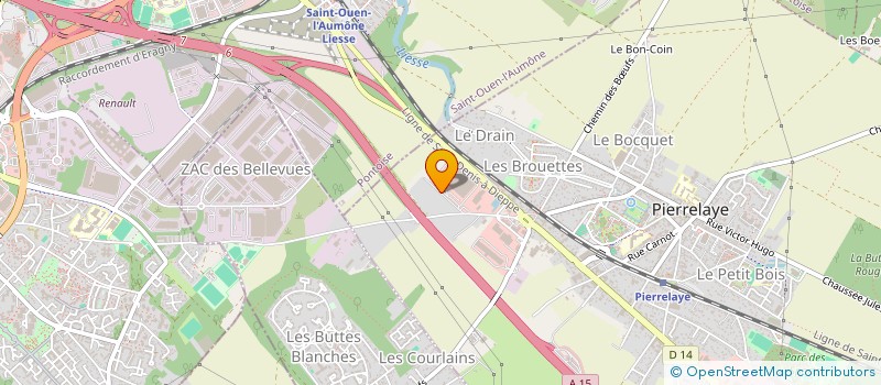 localisation de l'entreprise MADAME NANCY SURY  PIERRELAYE