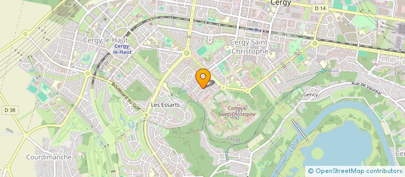 localisation de l'entreprise MADAME NANFEI WANG  CERGY