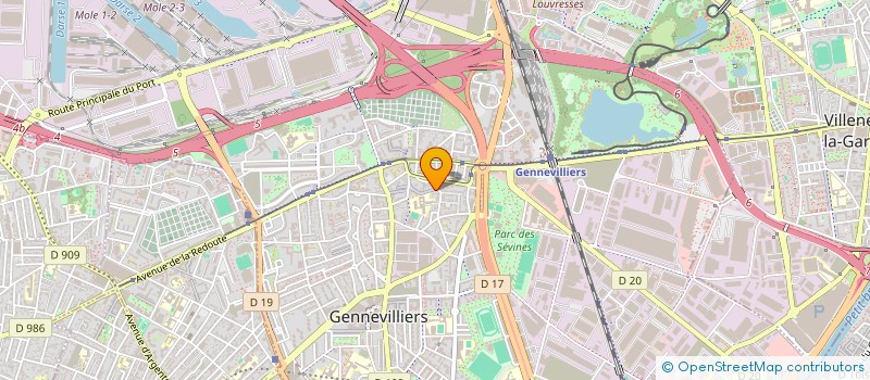 localisation de l'entreprise MADAME NAOIL BEN SALAH  GENNEVILLIERS