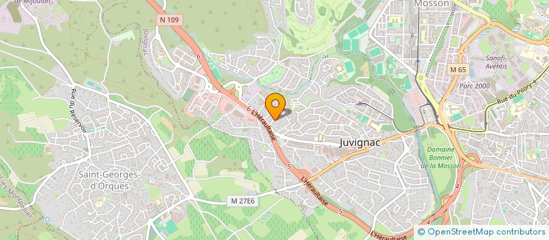 localisation de l'entreprise MADAME NAOMI BOSSON-COLOMAR  JUVIGNAC