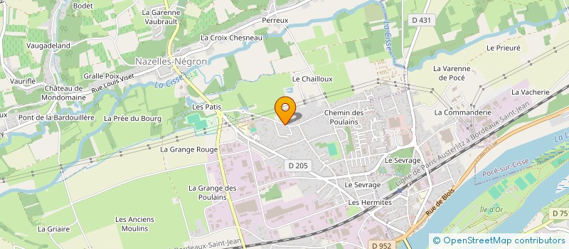 localisation de l'entreprise MADAME NAOMI BROUSTAUD  NAZELLES-NEGRON