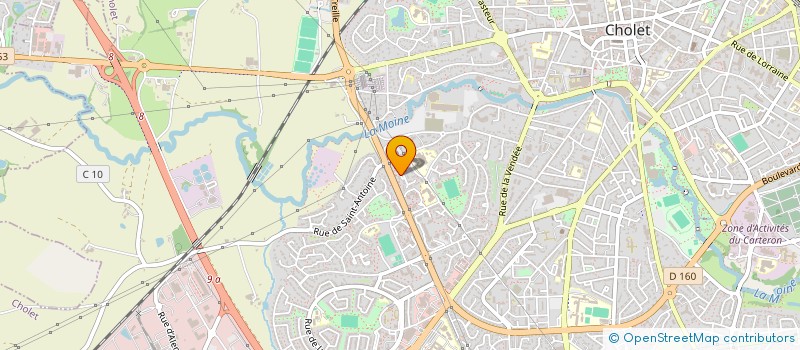 localisation de l'entreprise MADAME NAOMI GREGOIRE  CHOLET