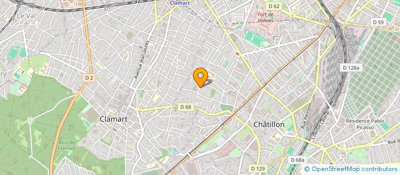 localisation de l'entreprise MADAME NAOMI HUART  CHATILLON