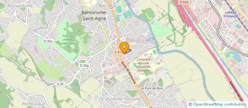 localisation de l'entreprise MADAME NAOMI LABAUNE  RAMONVILLE-SAINT-AGNE