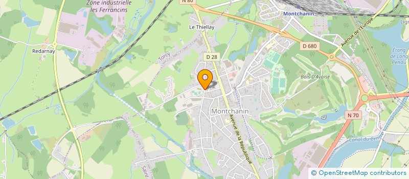 localisation de l'entreprise MADAME NAOMI MICHON  MONTCHANIN